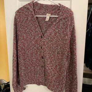 Women’s J.Jill marbled button down cardigan.